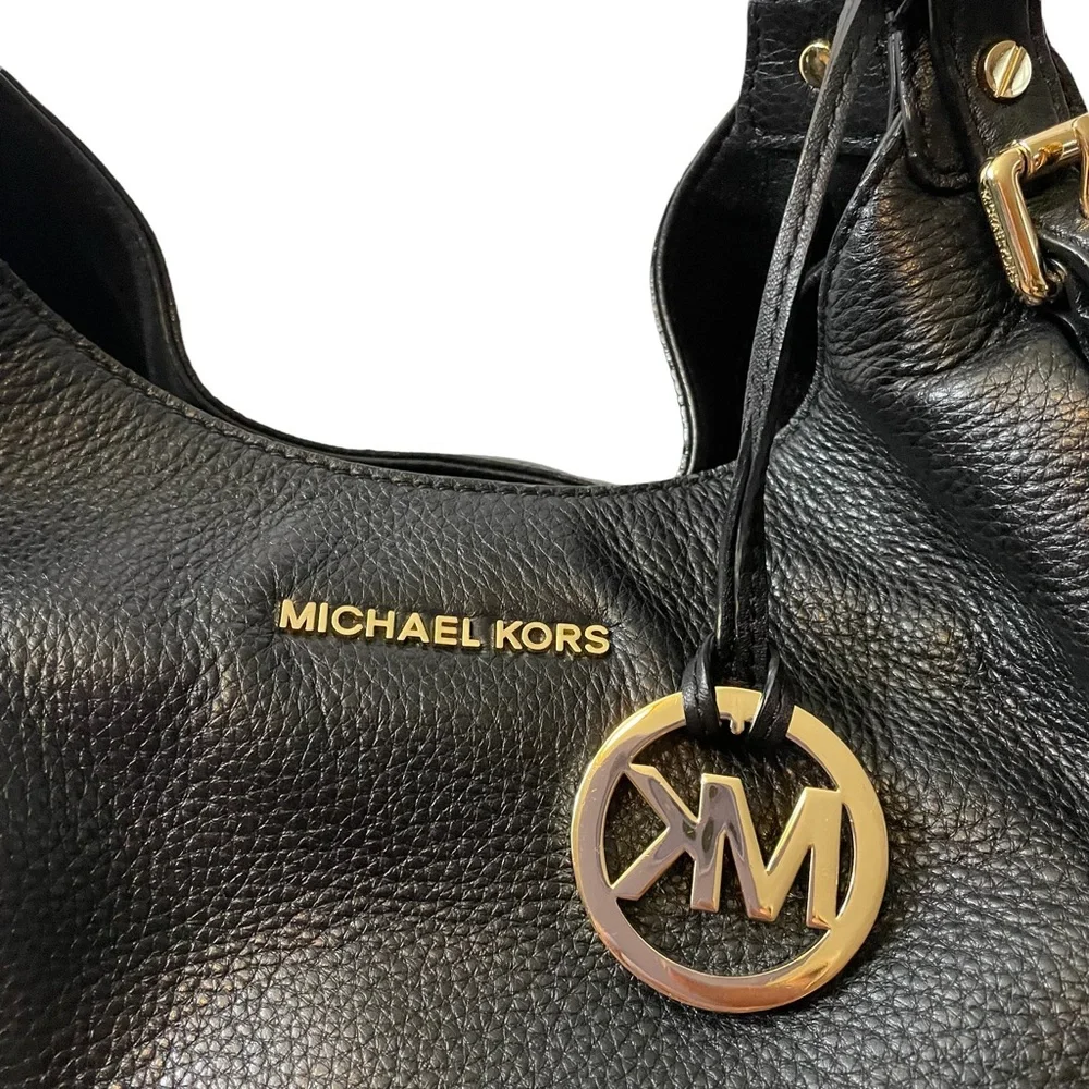 Michael Kors Black Bedford Leather Hobo Bag - Picture 7 of 11